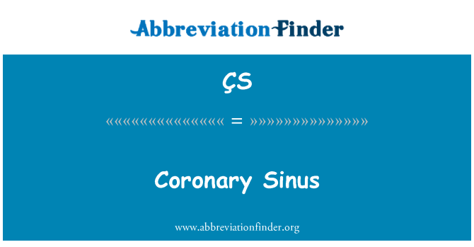 ÇS: Sinus coronarius