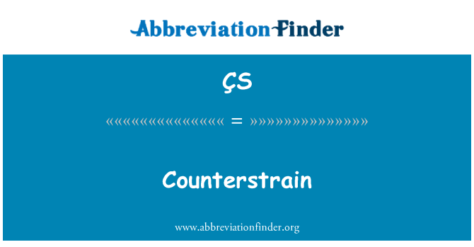 ÇS: Counterstrain