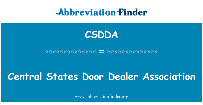 CSDDA: Central States Door Dealer Association