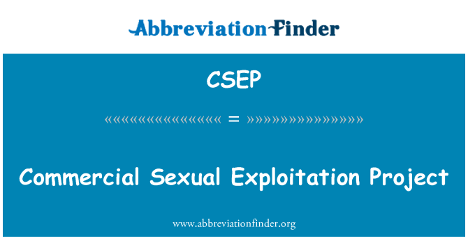 CSEP: Pwojè eksplwatasyon seksyèl komèsyal