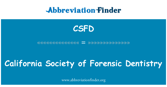 CSFD: Sosyete Californie de edsen Dentaire