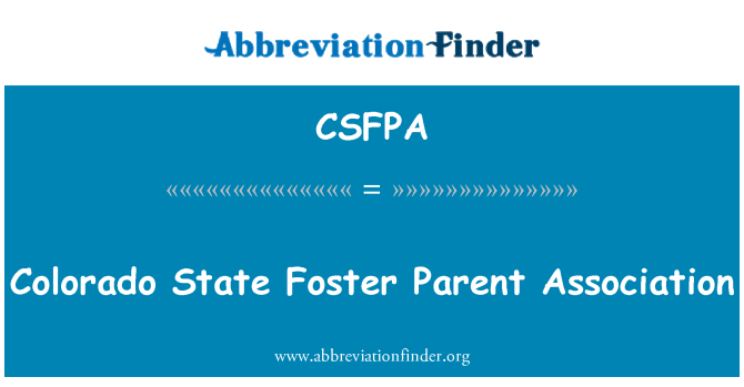 CSFPA: Colorado State θετός γονέας σύνδεσης