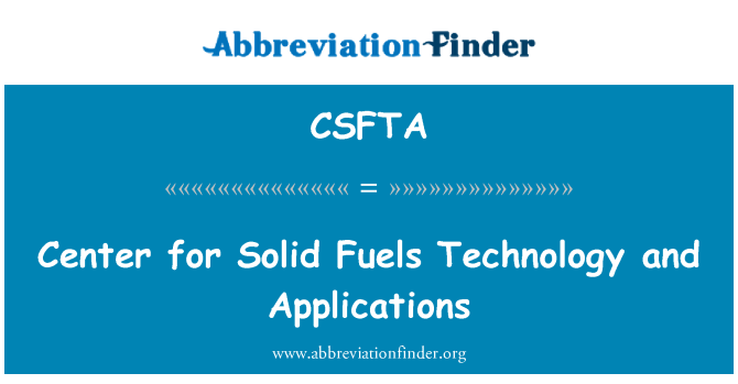 CSFTA: ศูนย์ของแข็งมาประยุกต์และเทคโนโลยี