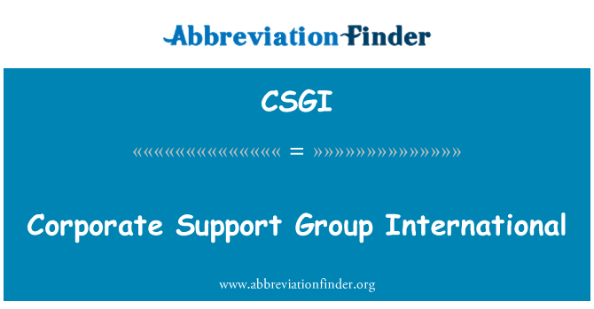 CSGI: Entreprise gwoup sipò entènasyonal