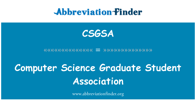 CSGSA: Computer Science postgraduální Student Association