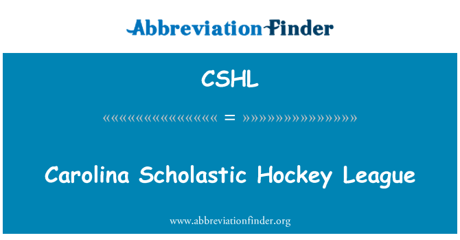 CSHL: Carolina koolitaseme Hockey League