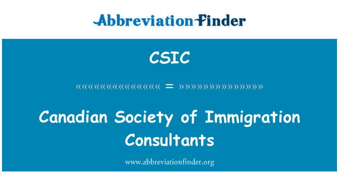CSIC: Società canadese di Immigration Consultants