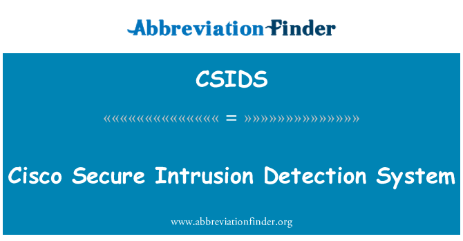 CSIDS: Sistem de detectare a intruziunii securizat Cisco