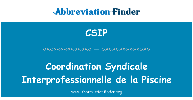 CSIP: 协调由于 Interprofessionnelle de la 鱼
