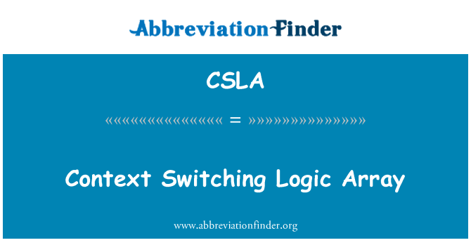 CSLA: Forbindelse skifte logik Array