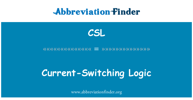 CSL: Huidige-Switching logica