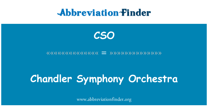 CSO: Chandler symfonický orchestr