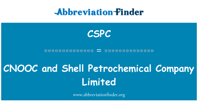 CSPC: CNOOC ja Shell Petrochemical Company Limited