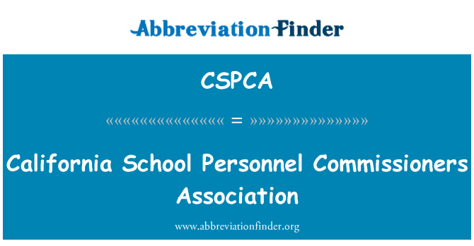 CSPCA: California School Personal Kommissare Association