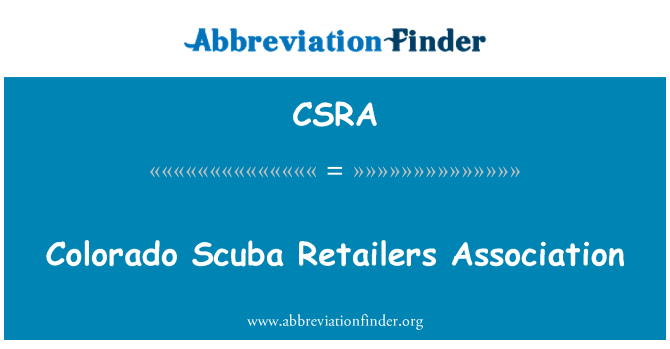 CSRA: Asociace prodejců Scuba Colorado