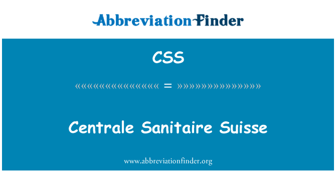 CSS: سويس Centrale صحي