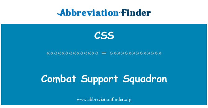 CSS: Combat Support Squadron