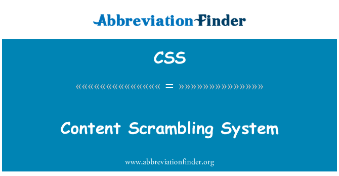 CSS: مشمول دیگر نظام