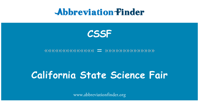 CSSF: Kalifornian osavaltion Science Fair