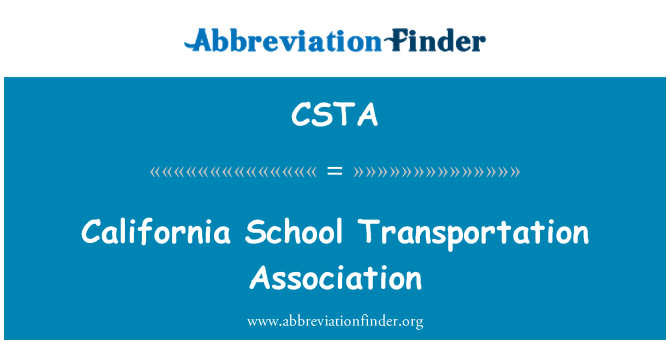 CSTA: California School Transportation Association