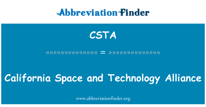 CSTA: Espas Californie Et teknoloji alyans