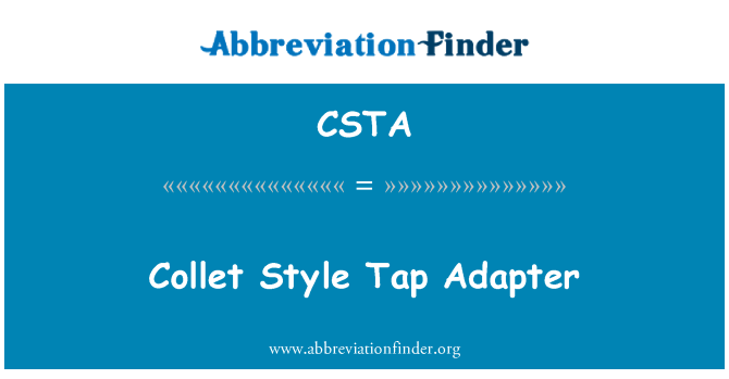 CSTA: Collet l-istil tal-vit Adapter