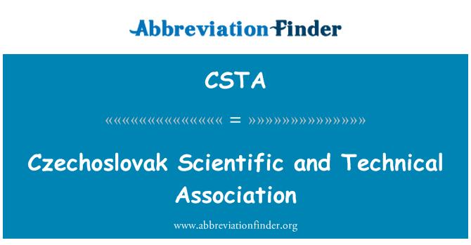 CSTA: Associació txecoslovaca científico -tècnica