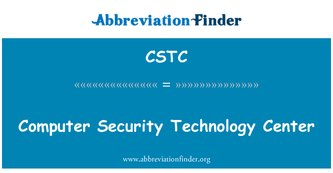 CSTC: Computer Security Technology centrum