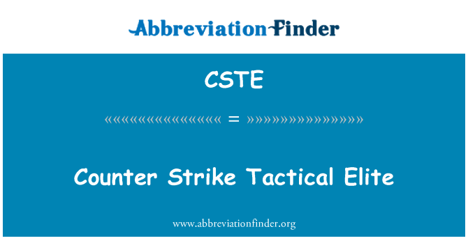 CSTE: Elite tattika counter strajk