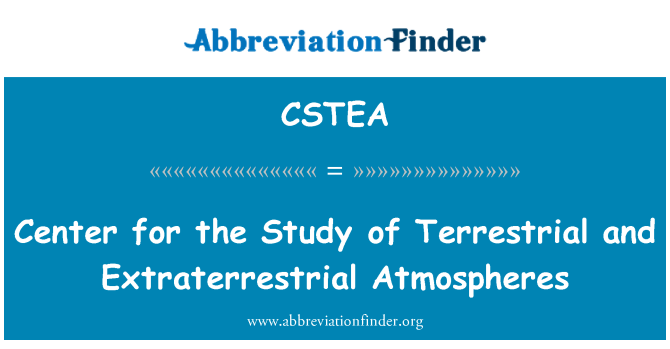 CSTEA: Center for studiet af terrestriske og udenjordiske atmosfærer