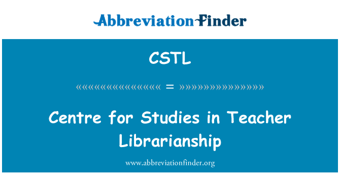 CSTL: Center za študij v učitelj bibliotekarstvo
