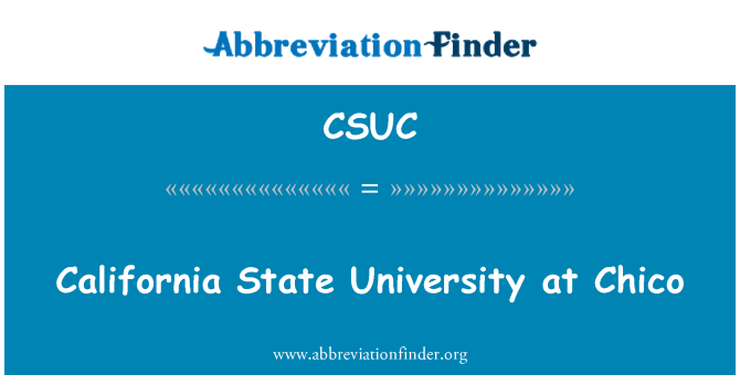 CSUC: California State University v Chico
