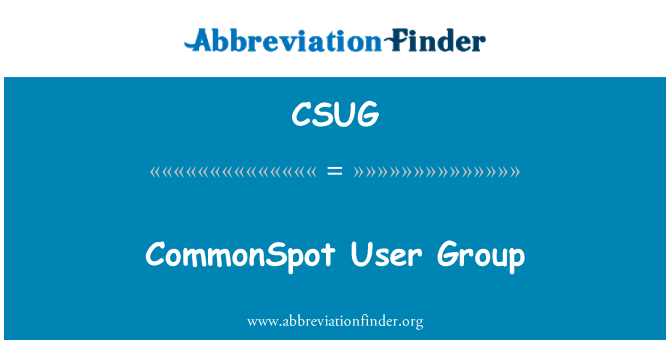 CSUG: CommonSpot User Group