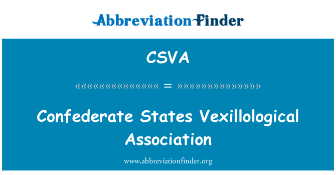 CSVA: Assoċjazzjoni Vexillological-Istati Confederate