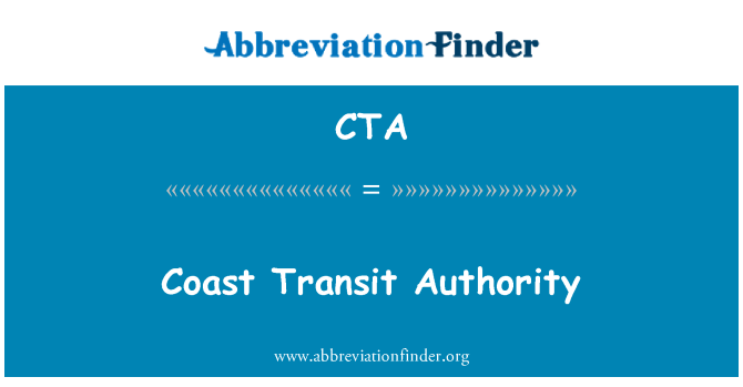 CTA: Otorite transpò kòt