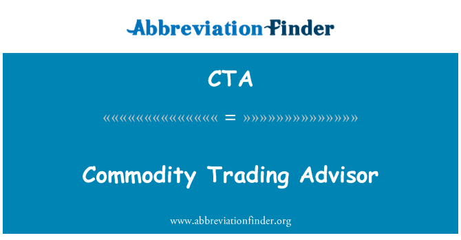 CTA: Emtia ticaret Danışmanı