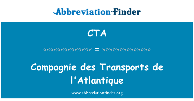 CTA: Compagnie des Transports, de l'Atlantique