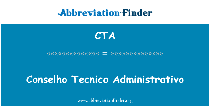 CTA: Conselho Tecnico Administrativo
