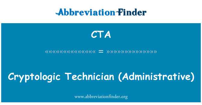 CTA: Cryptologic تکنسین (اداری)