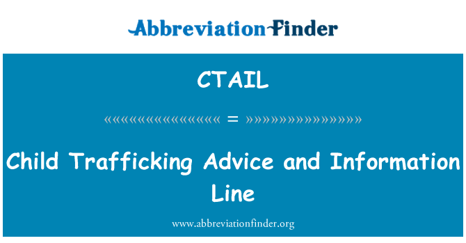 CTAIL: Lapse inimkaubanduse nõu ja infotelefon