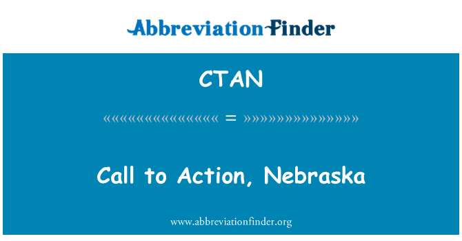 CTAN: Aicinājumu uz rīcību, Nebraska