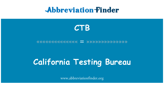 CTB: California vizsgálat iroda