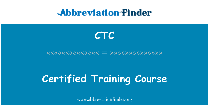 CTC: Sertificētie apmācības kursi
