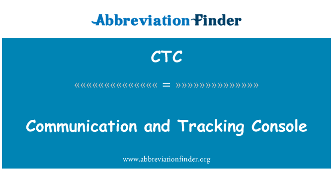 CTC: الاتصالات وتتبع وحدة التحكم