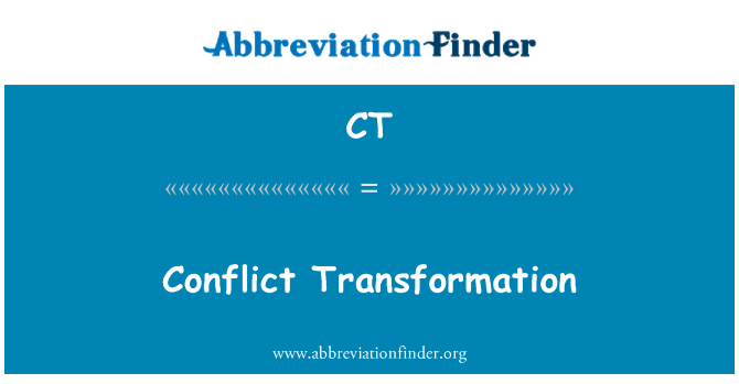 CT: Transformação de conflitos