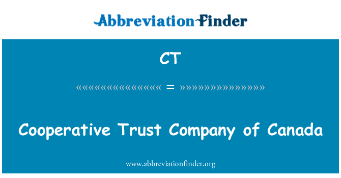 CT: Cooperativa Trust Company del Canada