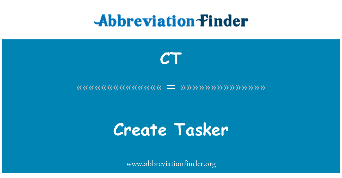 CT: Ustvarite Tasker