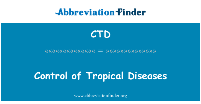 CTD: 热带疾病控制