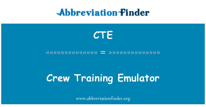 CTE: 船员训练仿真器