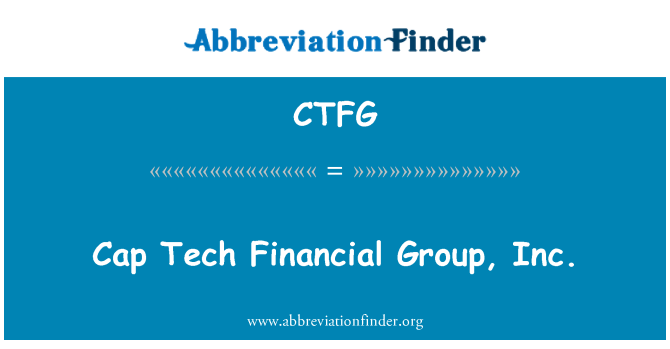 CTFG: KLP Tech finanšu Group, Inc